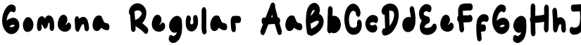 Gomena font download