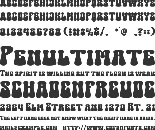 Groovy Beach font preview