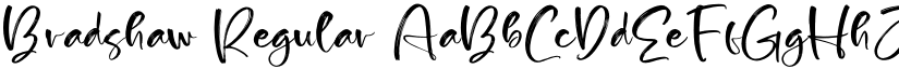 Bradshaw Regular font