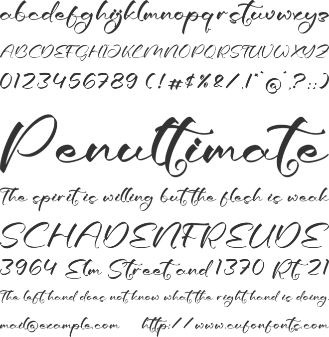 Chenobil Gunholy font preview