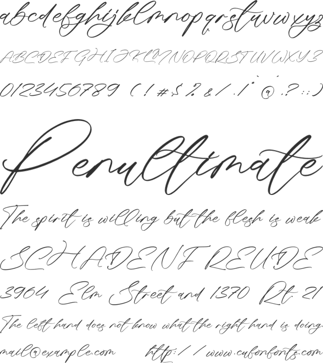 Monsttreal font preview