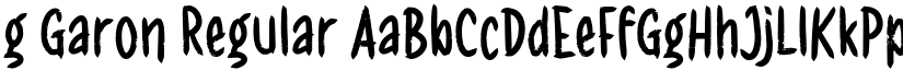 g Garon Regular font