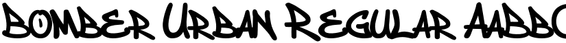 Bomber Urban Regular font