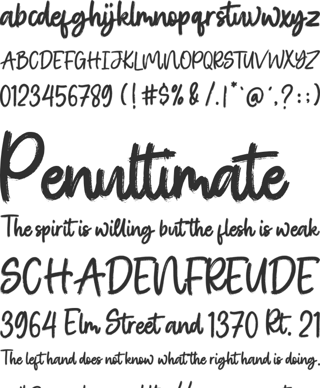 Rosttaly Script font preview