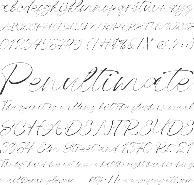 Selopaty Campble font preview