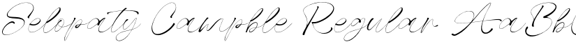 Selopaty Campble Regular font