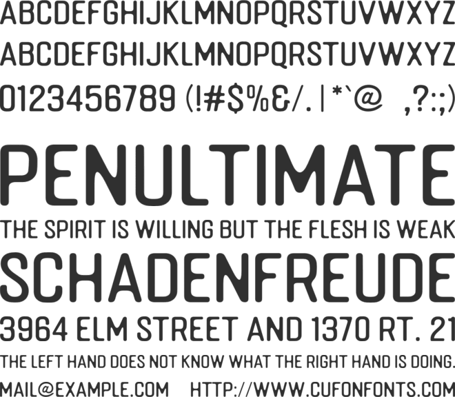 Cadisone font preview