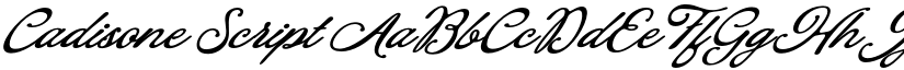 Cadisone Script font