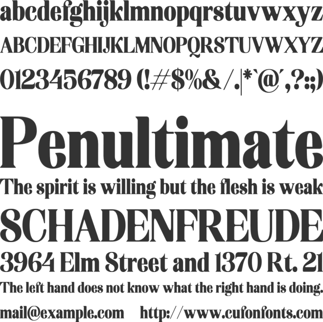 Geshina font preview