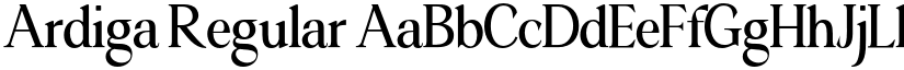 Ardiga Regular font