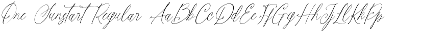 One Sunstart Regular font