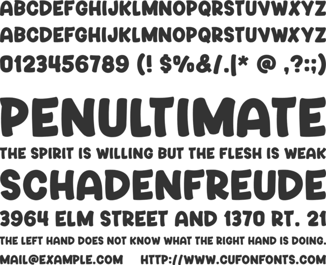 Blues Smile font preview