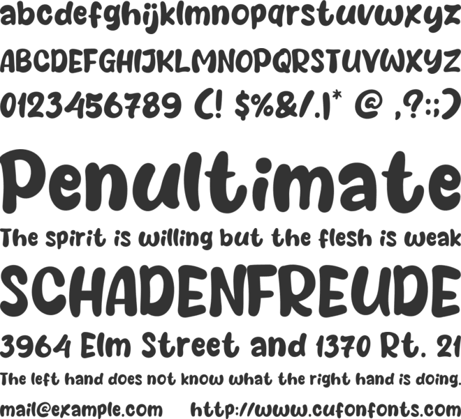 Sweets Smile font preview