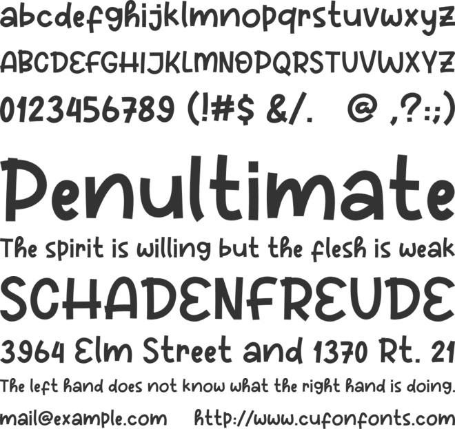 Cheese Smile font preview
