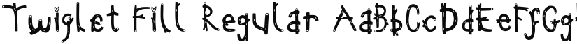 Twiglet Fill Regular font