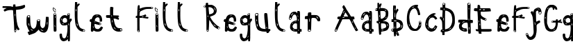 Twiglet Fill Regular font