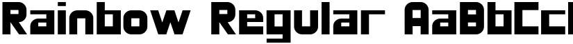 Rainbow Regular font