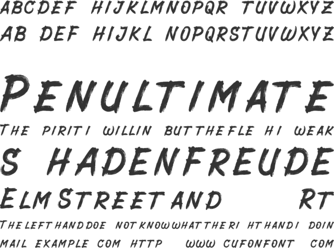 Lanecar font preview