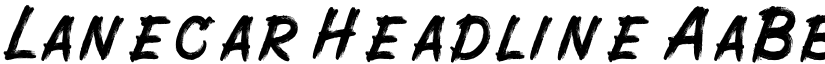 Lanecar font download