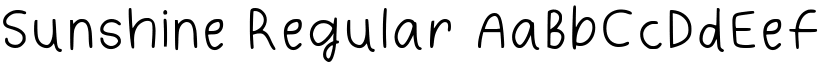 Sunshine Regular font