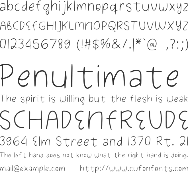 Starfish font preview