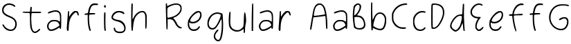 Starfish Regular font