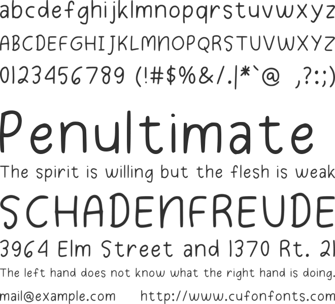 Cherryline font preview