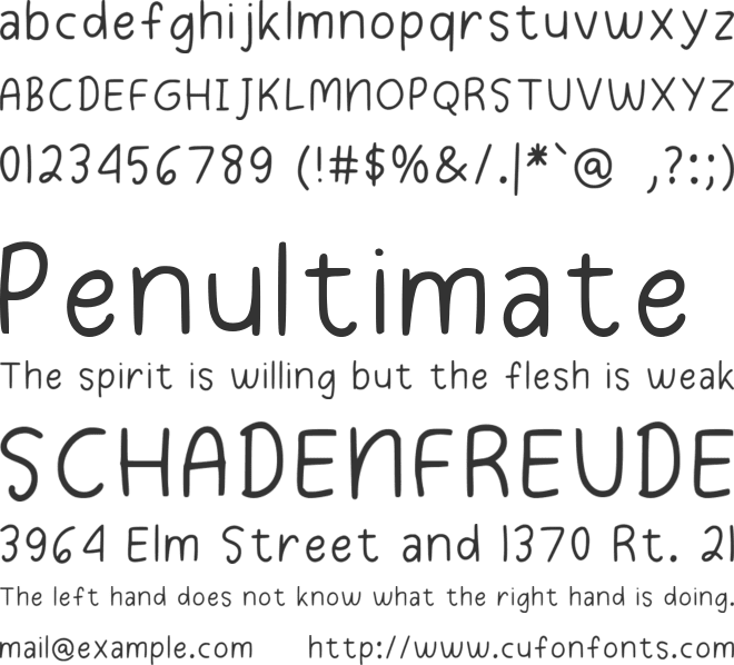 Cherryline font preview