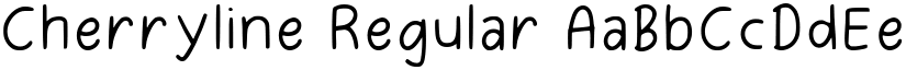 Cherryline Regular font