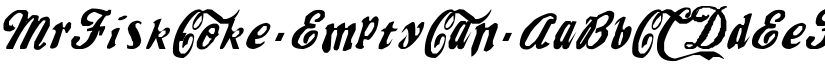 MrFisk-Coke EmptyCan font