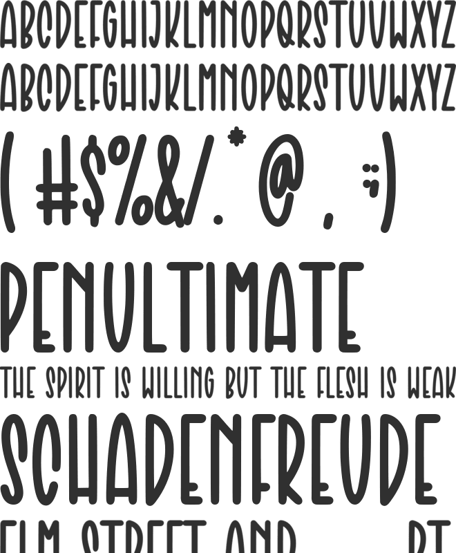 GREALISH font preview