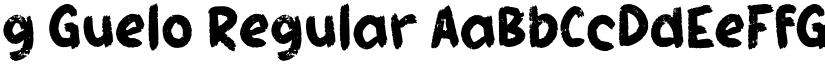 g Guelo Regular font