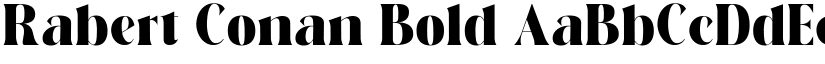 Rabert Conan Bold font