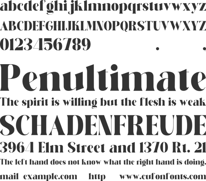 Rabert Conan font preview