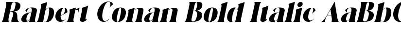 Rabert Conan Bold Italic font
