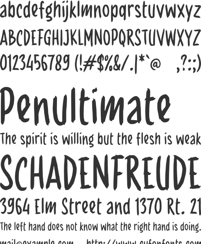 g Gudang font preview