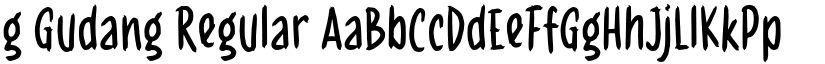 g Gudang Regular font