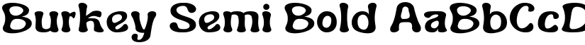 Burkey Semi Bold font