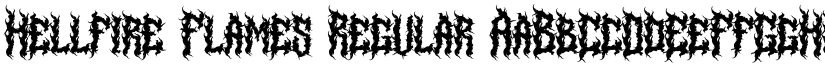 Hellfire Flames Regular font