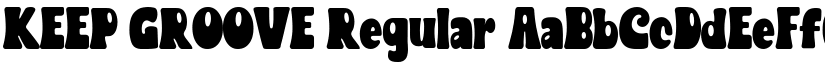 KEEP GROOVE Regular font