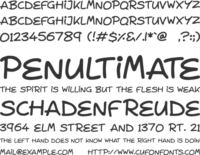 Lovey Doveys font preview