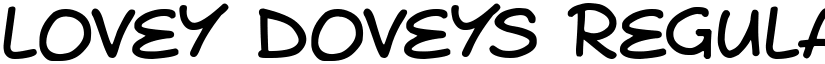 Lovey Doveys font download