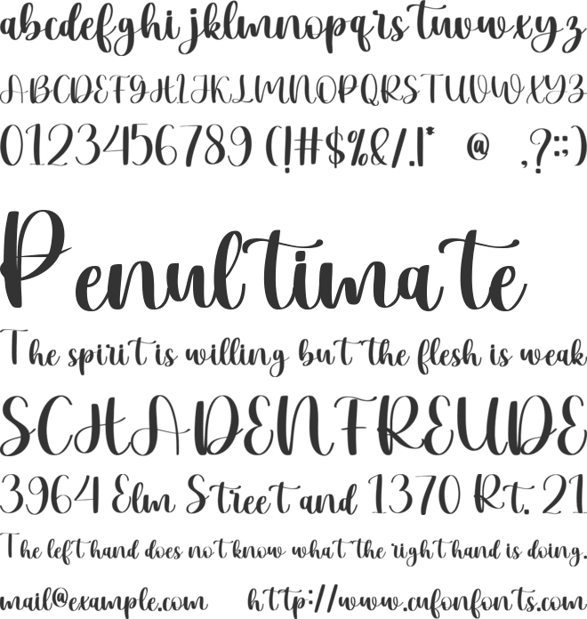 Hanale New Handwriting Script Font Free font preview