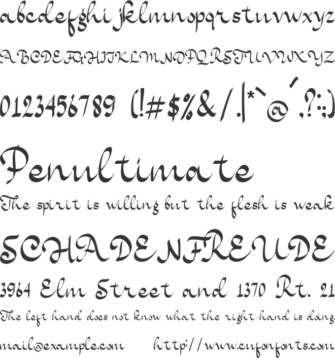 Black Mountain font preview