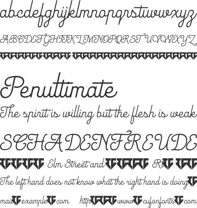 Rhythmics font preview