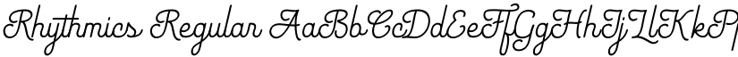 Rhythmics Regular font