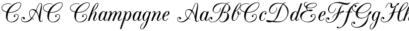 CAC Champagne font