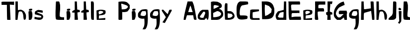 This Little Piggy font