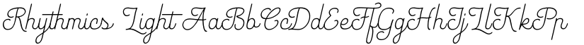 Rhythmics Light font