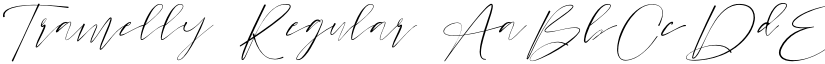 Tramelly Regular font